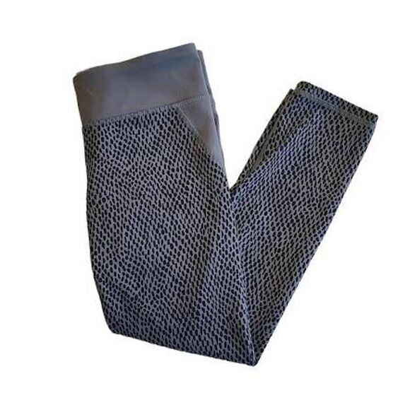 Under Armour Heat Gear Fitted Blue Crop Leggings Workout Capris Small - Picture 1 of 6